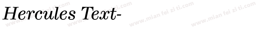 Hercules Text字体转换